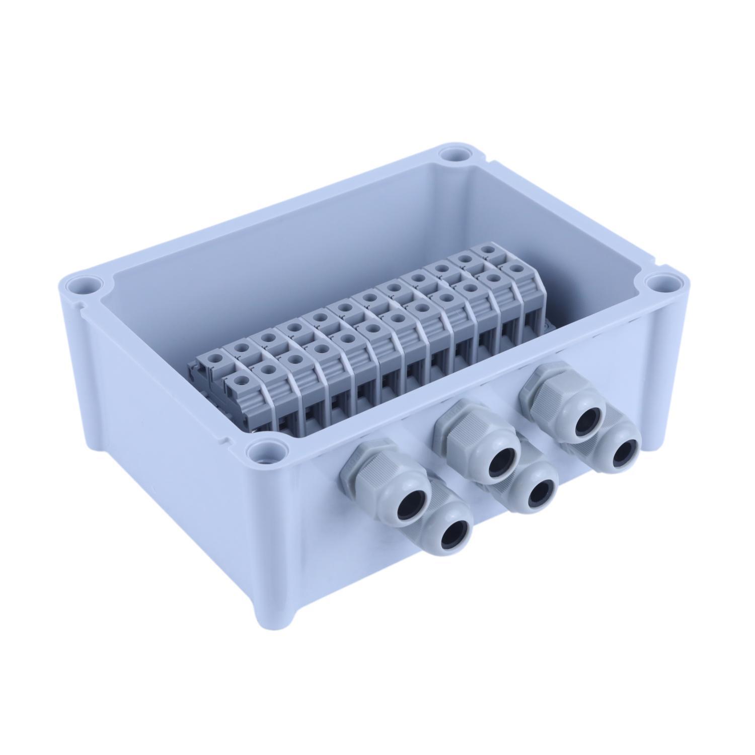 Terminal Junction Box 12 Way 10 Sqmm - Color: Grey