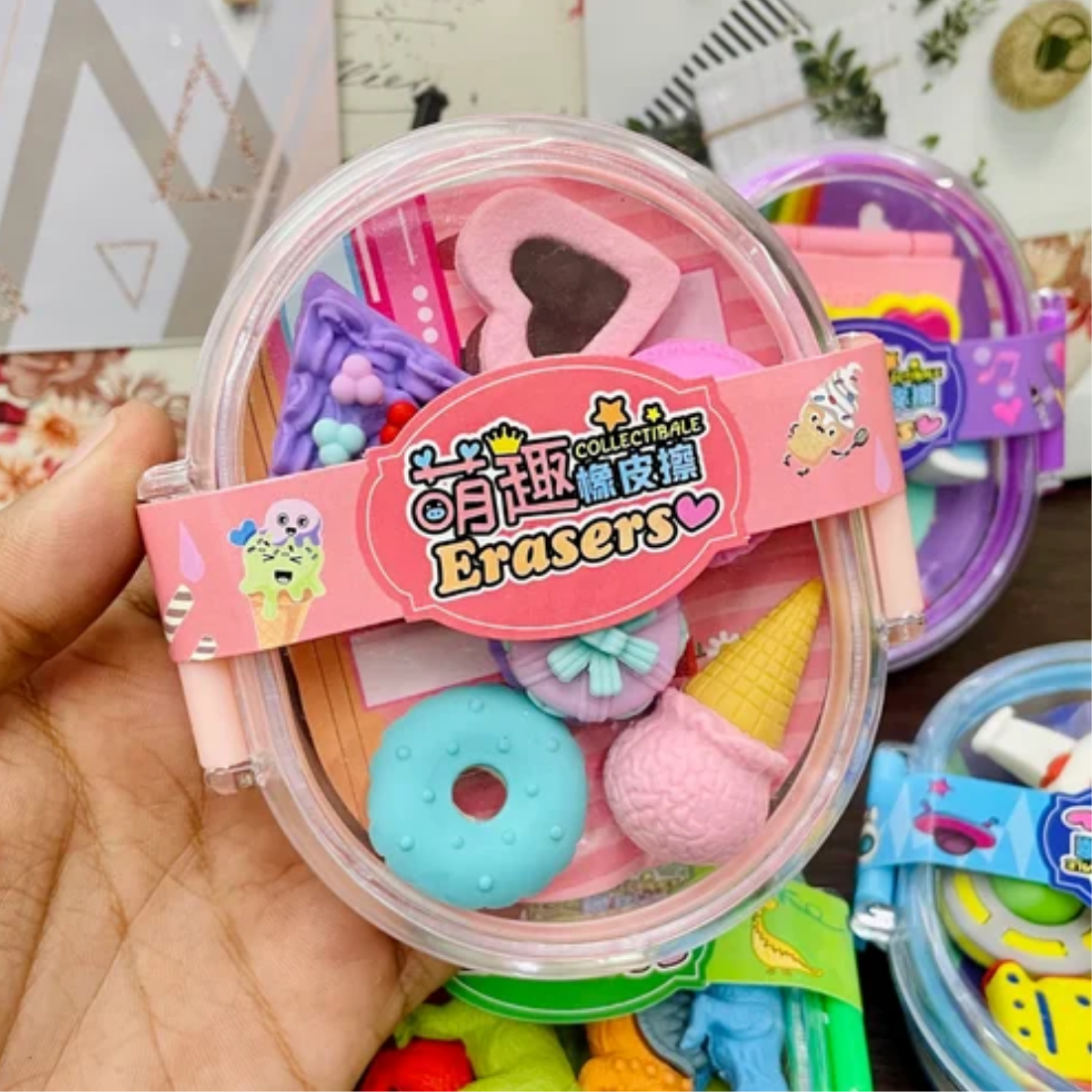 3d Eraser Set - Feature: Soft