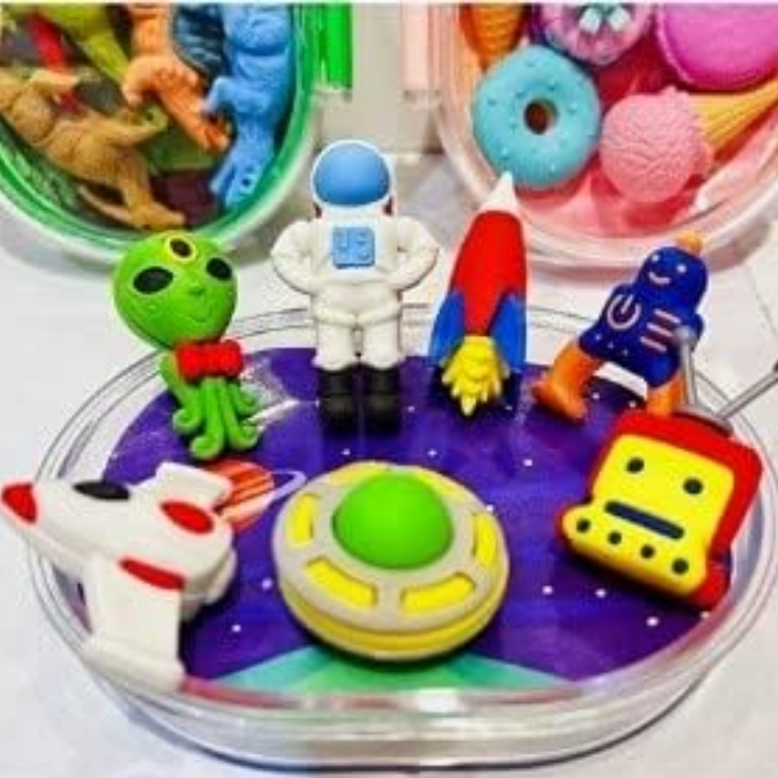 3d Eraser Set - Feature: Soft