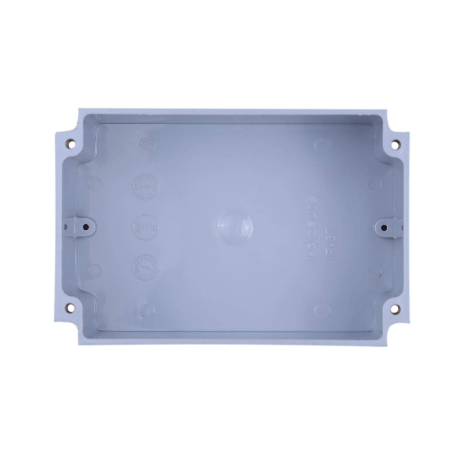 Abs Enclosure 120 X 80 X 55 Mm Grey Ip67 - Abs Virgin Material, 3 Mm Thickness, Ip67 Waterproof, Easy Outside Panel Mounting, Brass Insert