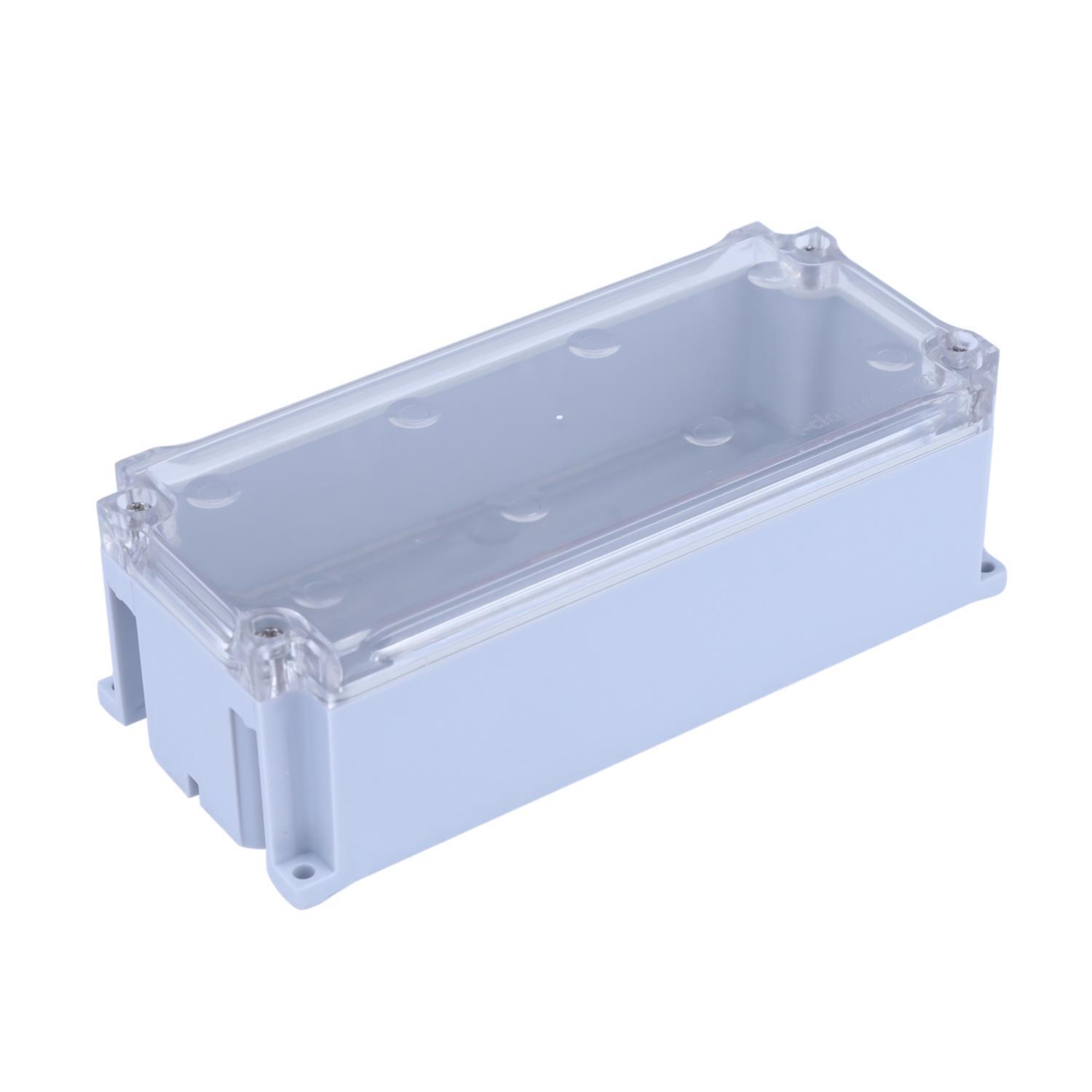 Transparent Abs Enclosure - 180 X 80 X 55 Mm | Ip67 Waterproof, Heavy Duty 2.5mm Thick Wall, Easy Mounting With Abs Plate, Ideal For Electronics And Iot Applications