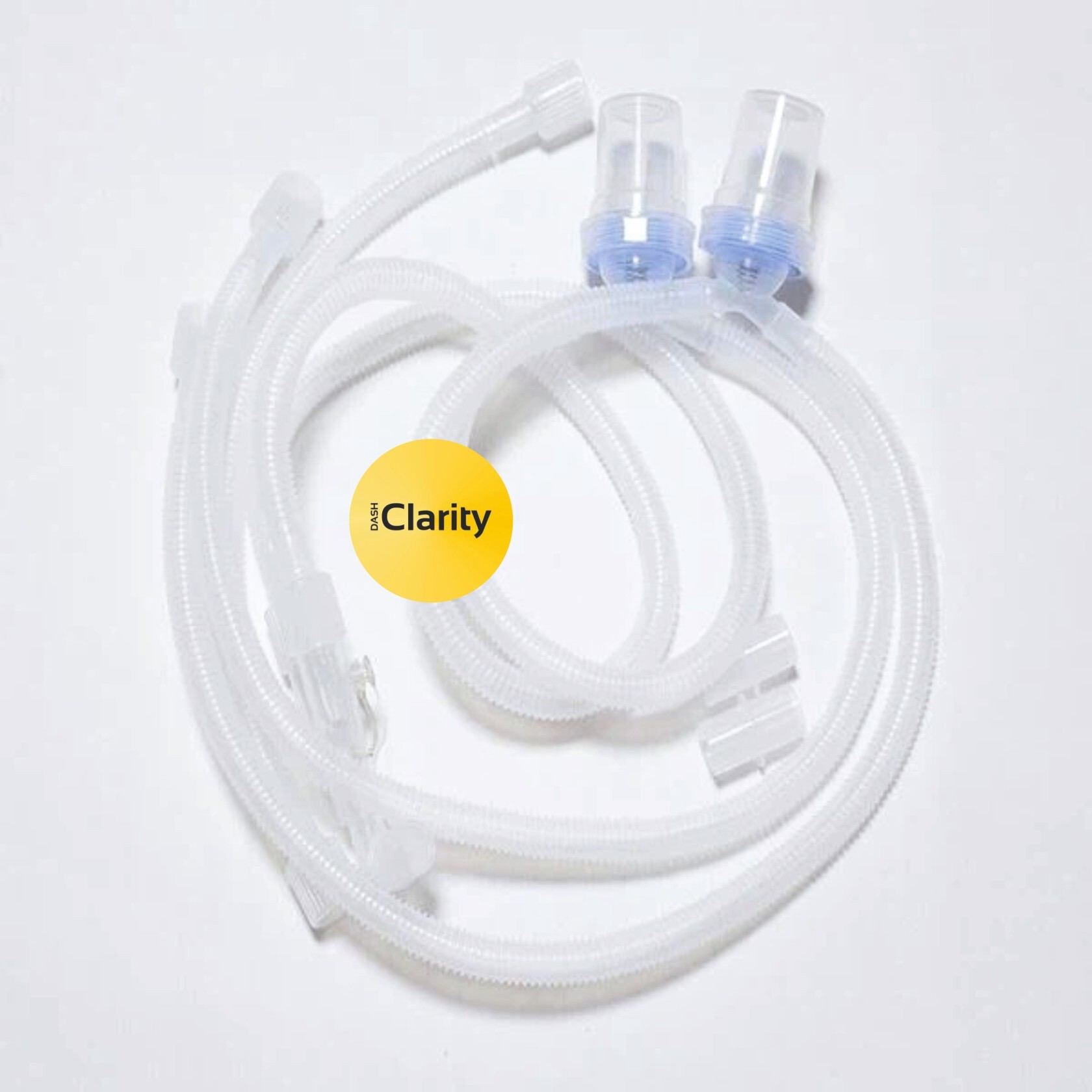 Breathing Circuit Set For Neonatal Use - Plastic Material, Blue Transparent/white Transparent Color | Manual Operation, Enhanced Moisture Control, Double Water Trap Feature