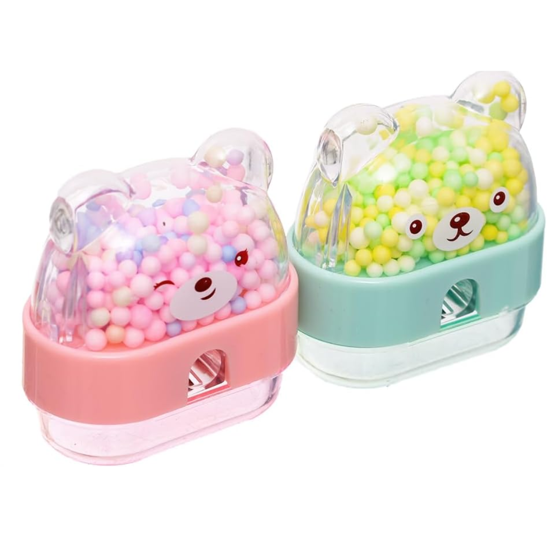 Cat Pencil Sharpner - Feature: Cute Bear Design With Bead Decoration