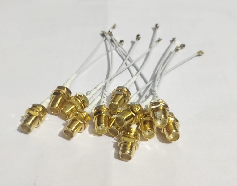 Mcx Male Right Angle To Mcx Male Right Angle Rg316 Pigtail Cable 25cm - Rg316, 25cm Length, Black, 50 Ohm Impedance, 0.94mm Conductor Diameter, 85% Velocity Of Propagation