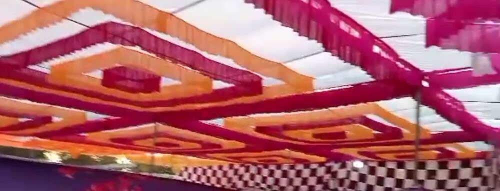 Fancy Parda Design Tent - High-quality Fabric, Full Length, Vibrant Multi-colored Options | Quick Dry, Washable, Strong And Perfect Weight