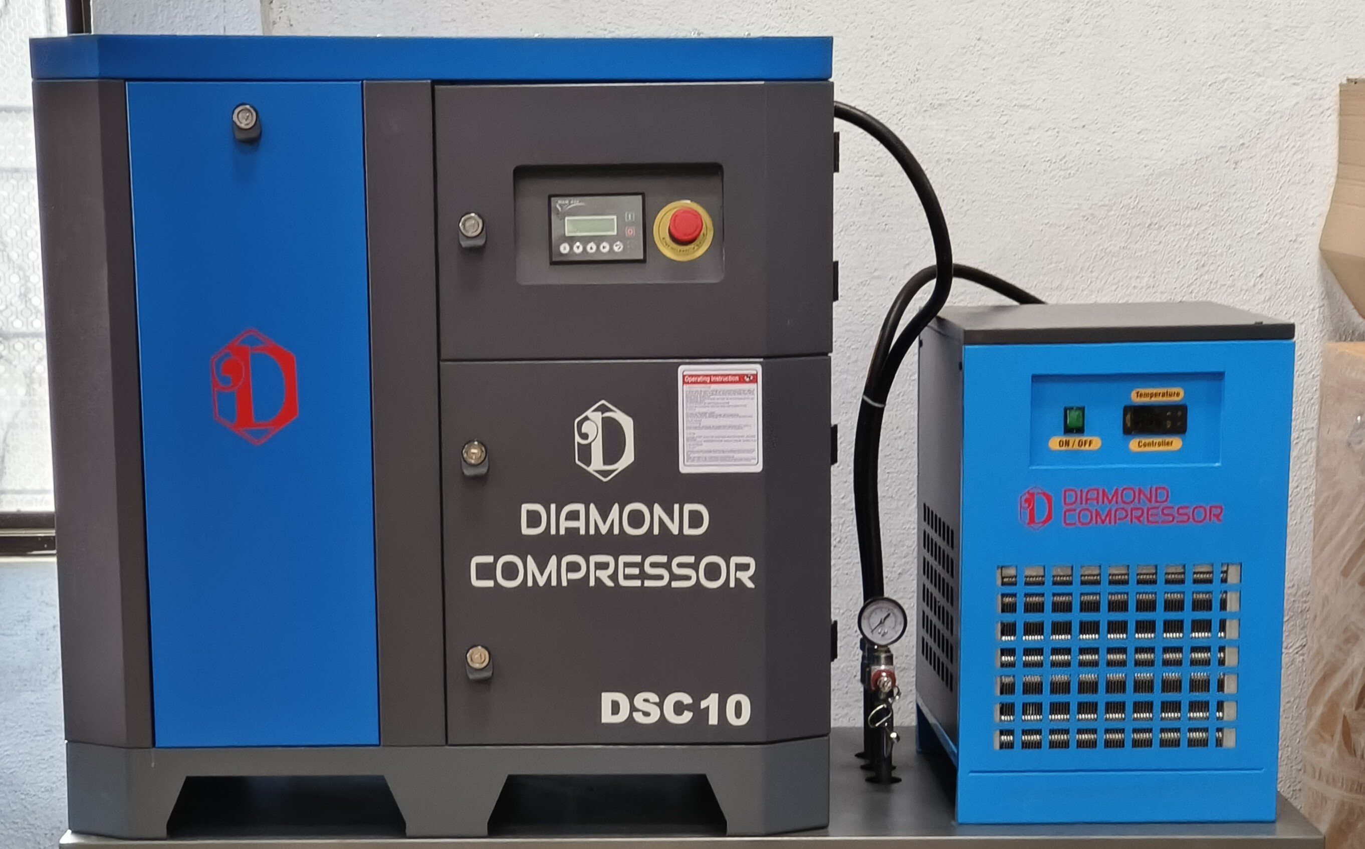 Lubricated Rotary Screw Air Compressor - Usage: Industrial