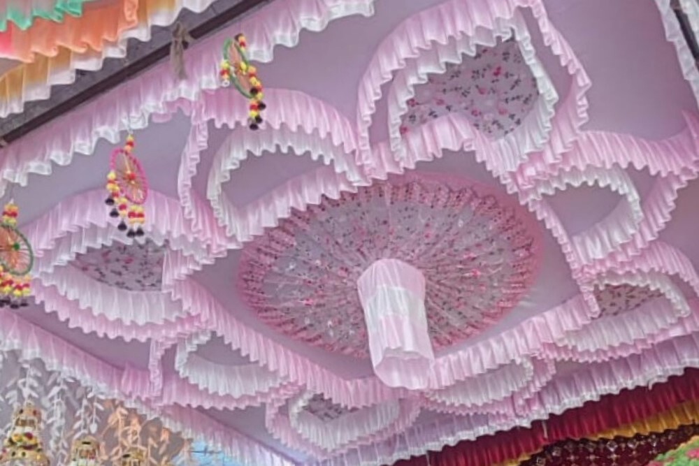 Mandap Ceiling Decoration - Good Material, Full Size, All Colors | Quick Dry, Washable, Strong Density, Perfect Weight, Super Width