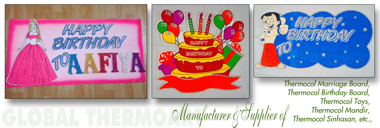 Thermocol Marriage Board Manufacturer Thermocol Birthday Board