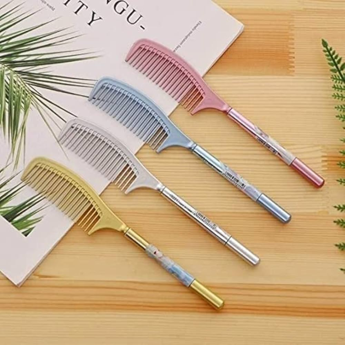 Comb Pen - Plastic Material, Different Sizes Available | Modern Comb Shape, High-quality Design, Perfect For Kids And Gifting At Celebrations
