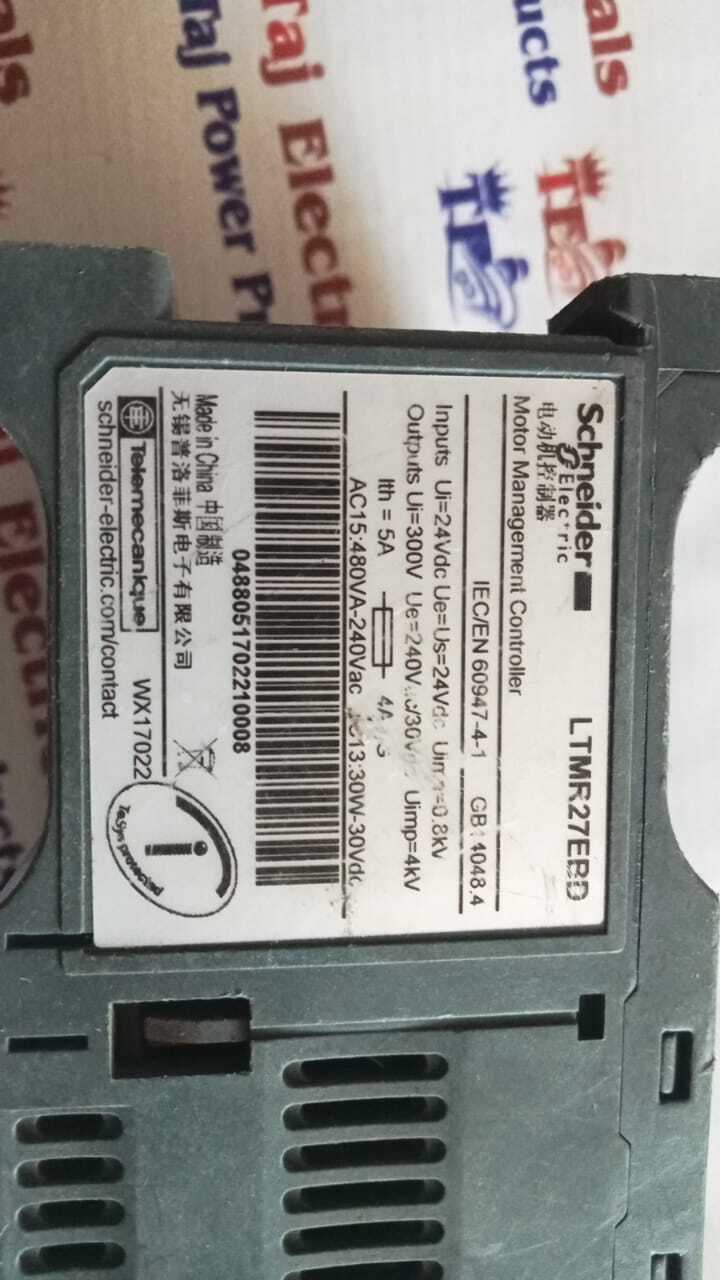Schneider Ltmr27ebd Motor Management Controller - Pbt Case, 24v Dc, 27a , Overload Protection, Modbus Rs485, 6 Inputs, 3 Outputs, Led Indicators