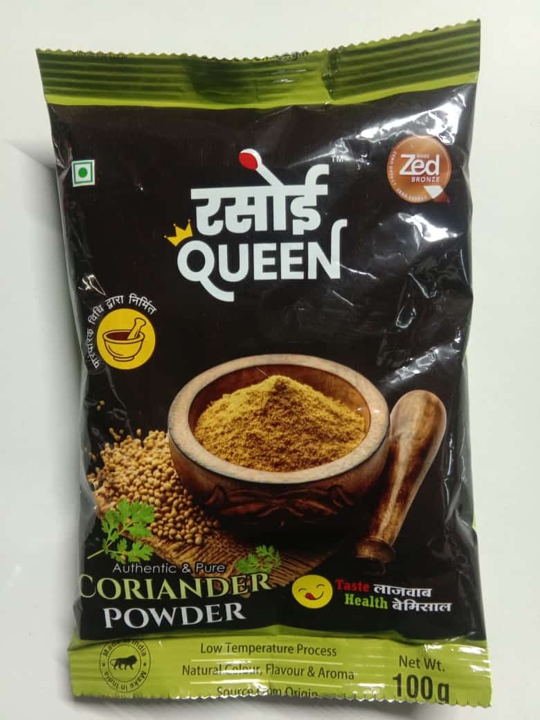 Coriander (Dhaniya) Powder - 1 Kilogram, Natural Green Color, Intense Bright Citrus Flavor With Fragrant Pepper Undertones, 8 Months Shelf Life