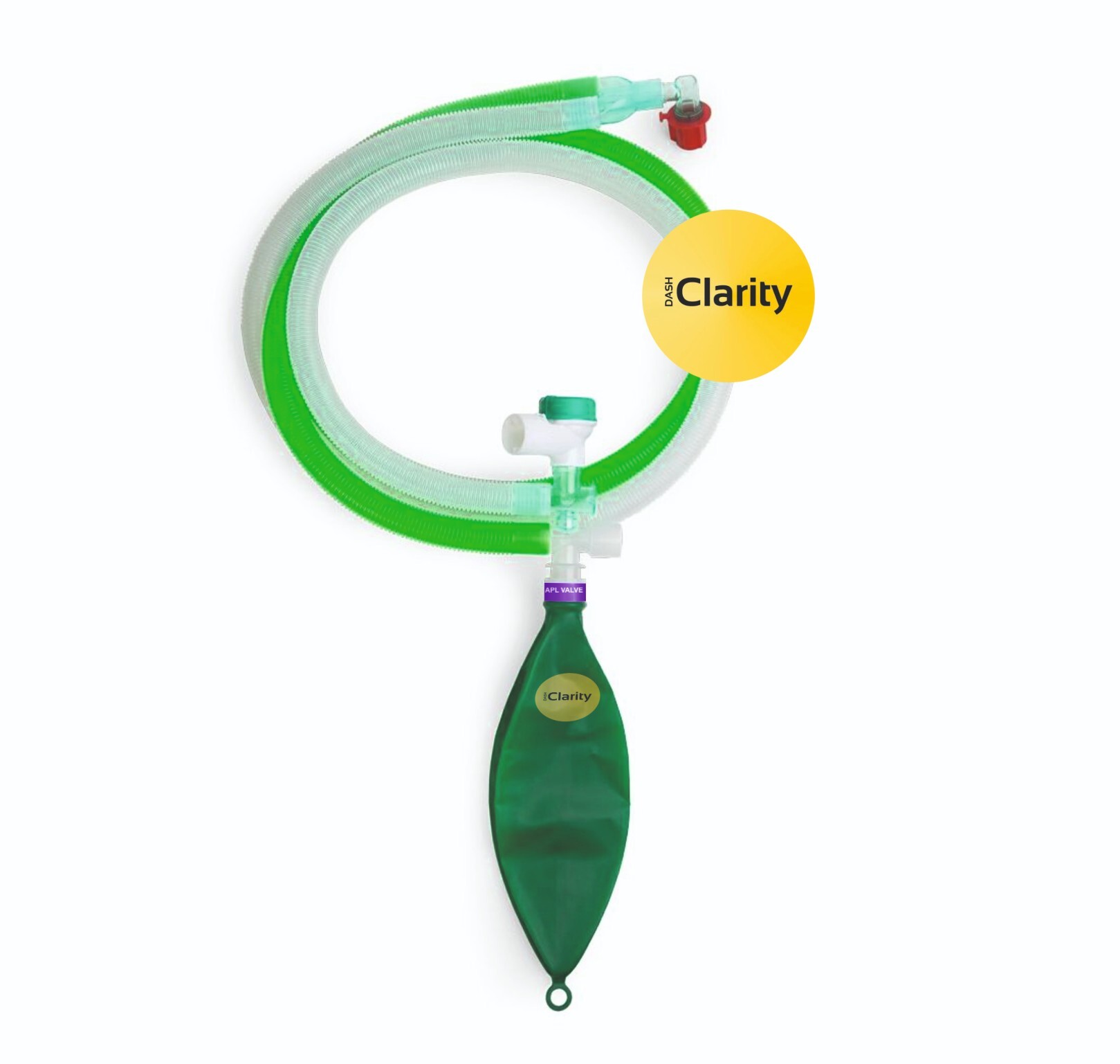 Bain Circuit With Apl Valve - Plastic, Transparent Color, Manual Operation | Lightweight, Portable Design, Low Breathing Resistance, Delivers Heat And Humidity