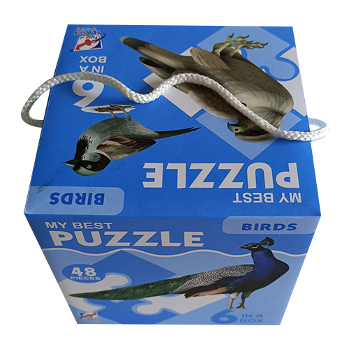 48 Pieces Birds Puzzle Games - High-Quality Plastic, Engaging for Ages 5-12, Vibrant Colors & Modern Styles, Enhances Problem-Solving Skills