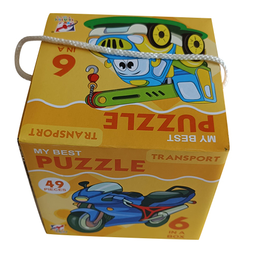 Transport Puzzle Games - High-Quality Plastic, 49 Pieces, Attractive Colors | Manual Function for Hand-Eye Coordination & Problem-Solving Skills