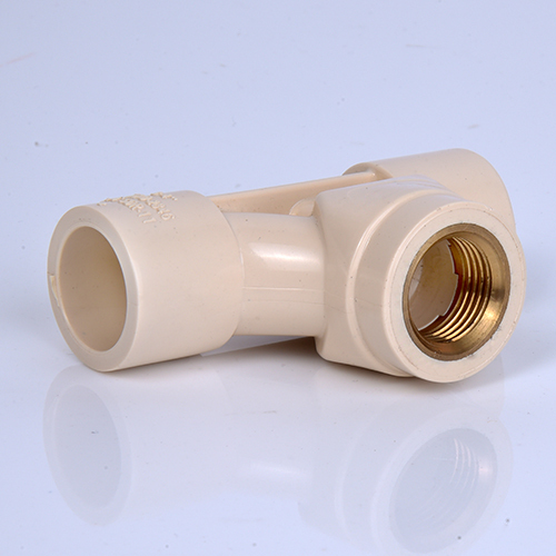 CPVC Brass Reducing Tee - CPVC Material, Available in Different Sizes, Off White Color - Durable Round Shape, Cast Manufacturing Technique