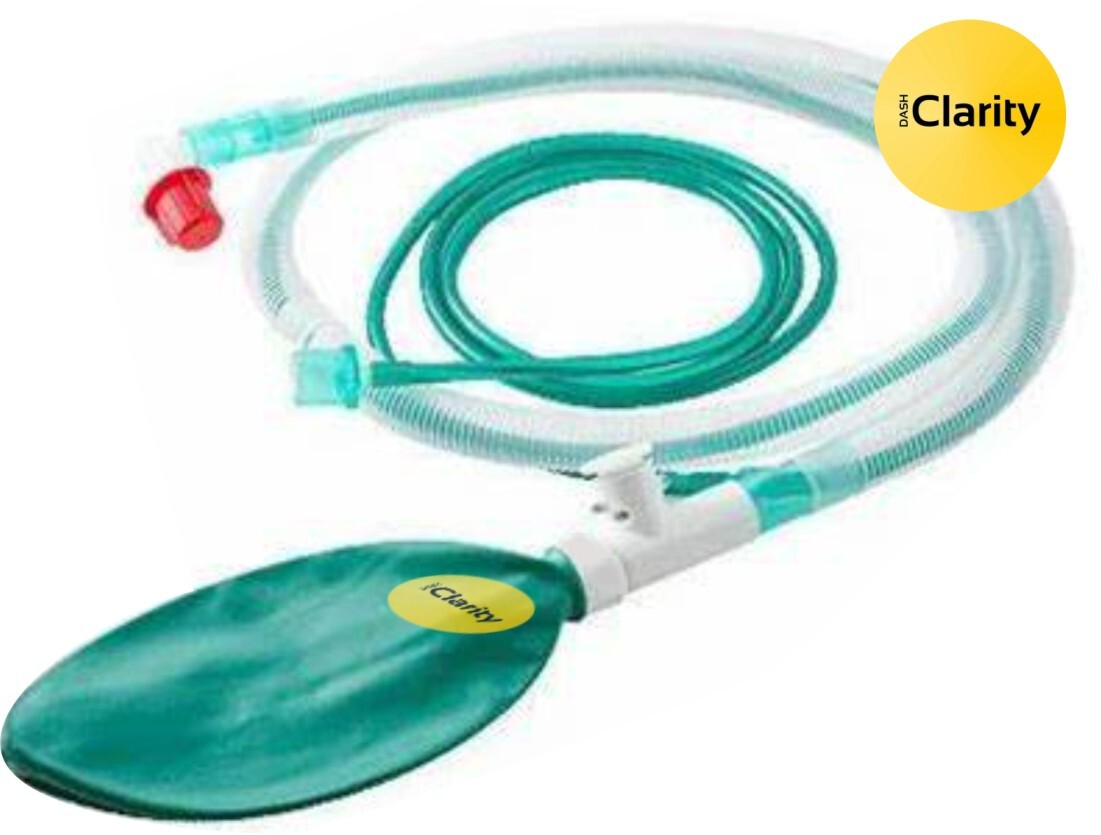 Bain Breathing Circuit - New Plastic Design | Transparent Lightweight Tube, Low Resistance Breathing, Humidity And Heat Delivery