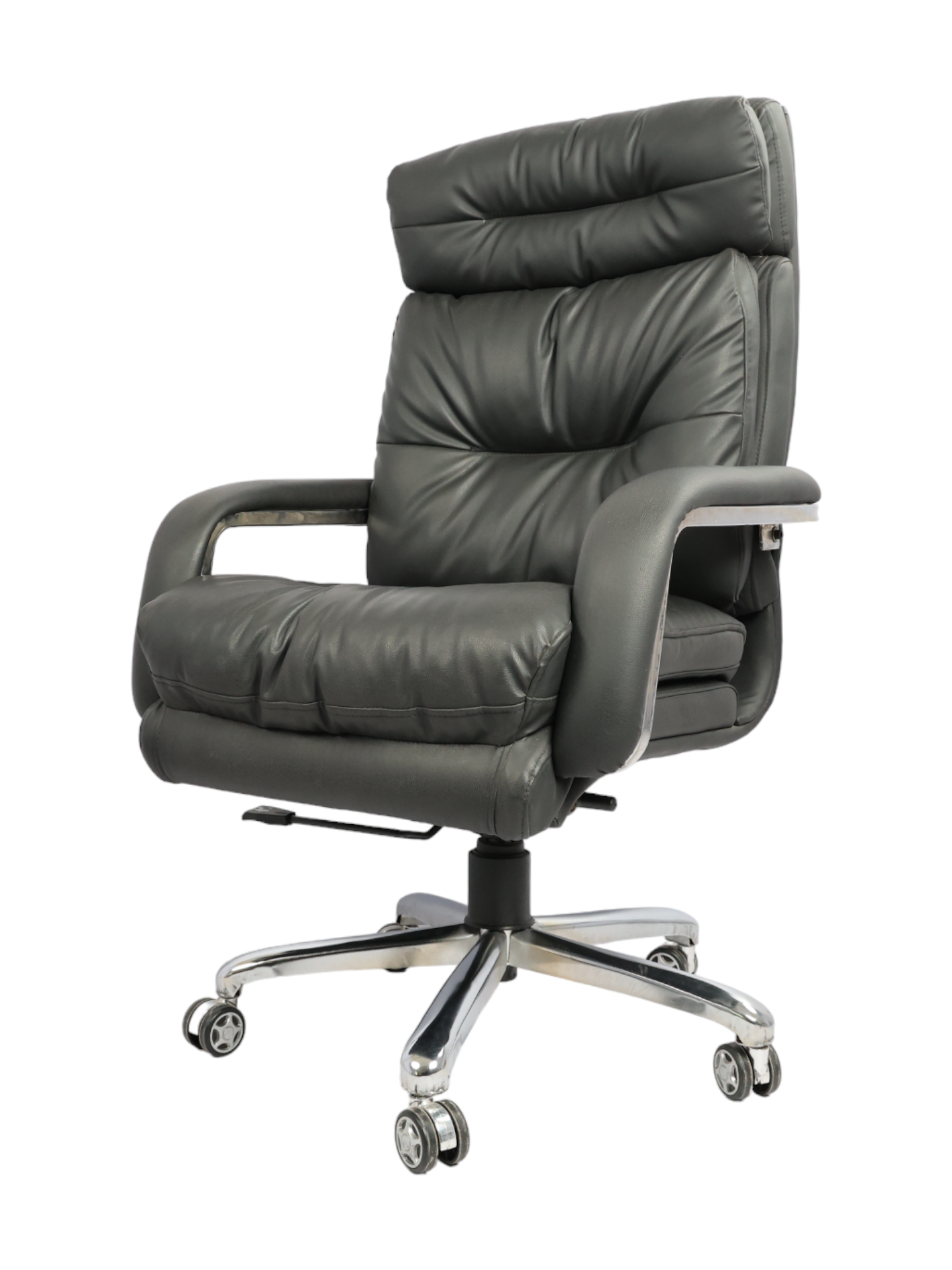 Adhunika High Back Revolving Boss Office Chair With Double Comfort Seat (26x23x49)