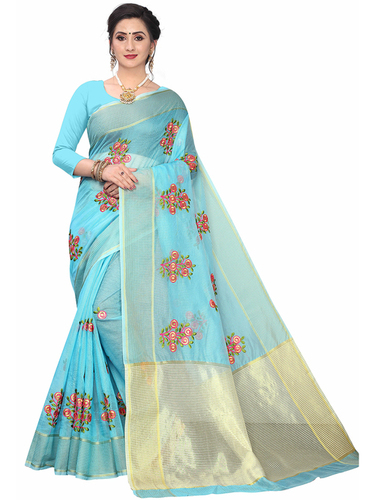 Floral Embroidery Saree