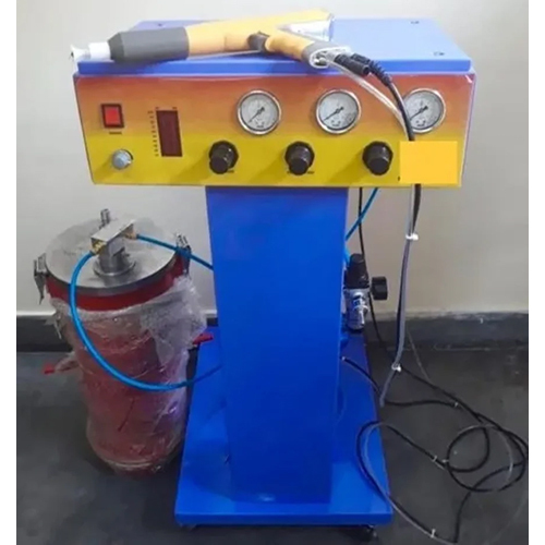 Industrial Powder Coating Machine - Steel Material, Electric Heating, 0.55 kW Power Consumption | High-Speed, Low Energy Use, Semi-Automatic Operation, Warranty Included