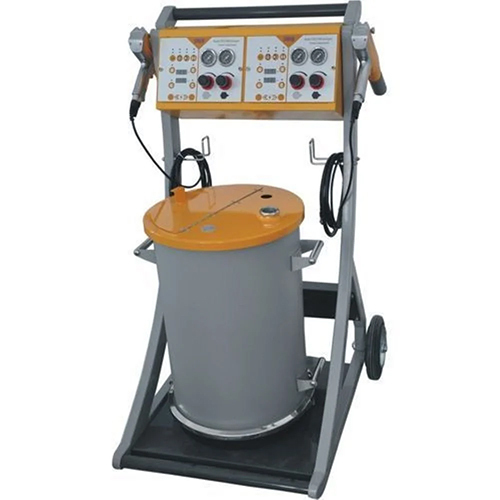 Manual Powder Coating Machine - Steel Material, 220V Electric Power Source | Low Energy Consumption, High Speed, Warranty Included