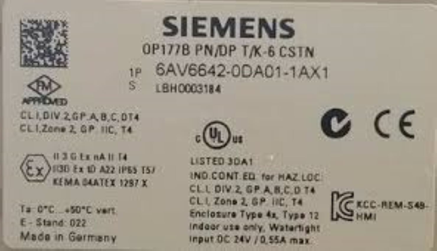 6av6642-0da01-1ax1-siemens Programmable Logic Controller - Dimension (L*w*h): 20