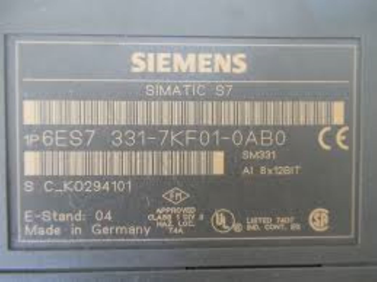 6es7331-7kf01-0ab0-siemens Programmable Logic Controller - Dimension (L*w*h): 12