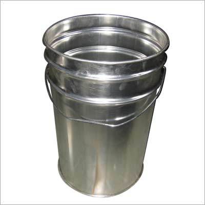 Metal Conipail - Metal, Dia Top 285mm, Bottom 275mm, Height 300-420mm, Volume 15-25L, Weight 1400-2000g, Color: Glossy Silver, Eco Friendly, Round Shape