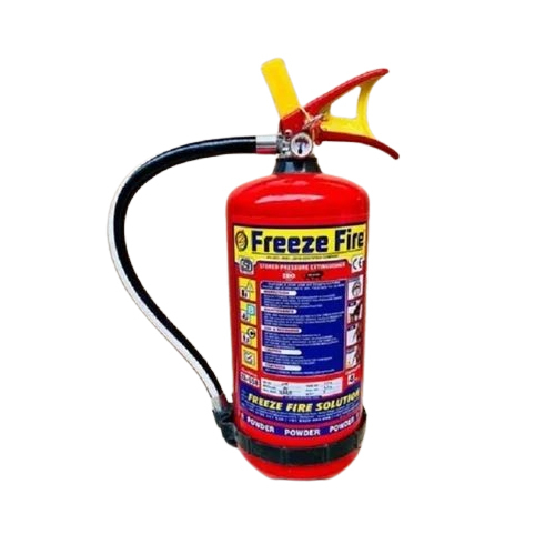Freeze Fire ABC Fire Extinguisher - Mild Steel , Bright Red Color, Industrial Use with Warranty