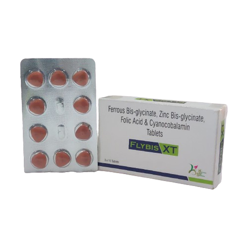 Ferrous Bis Zinc Glycinate Folic Acid And Cyanocobalamin Tablets General Medicines