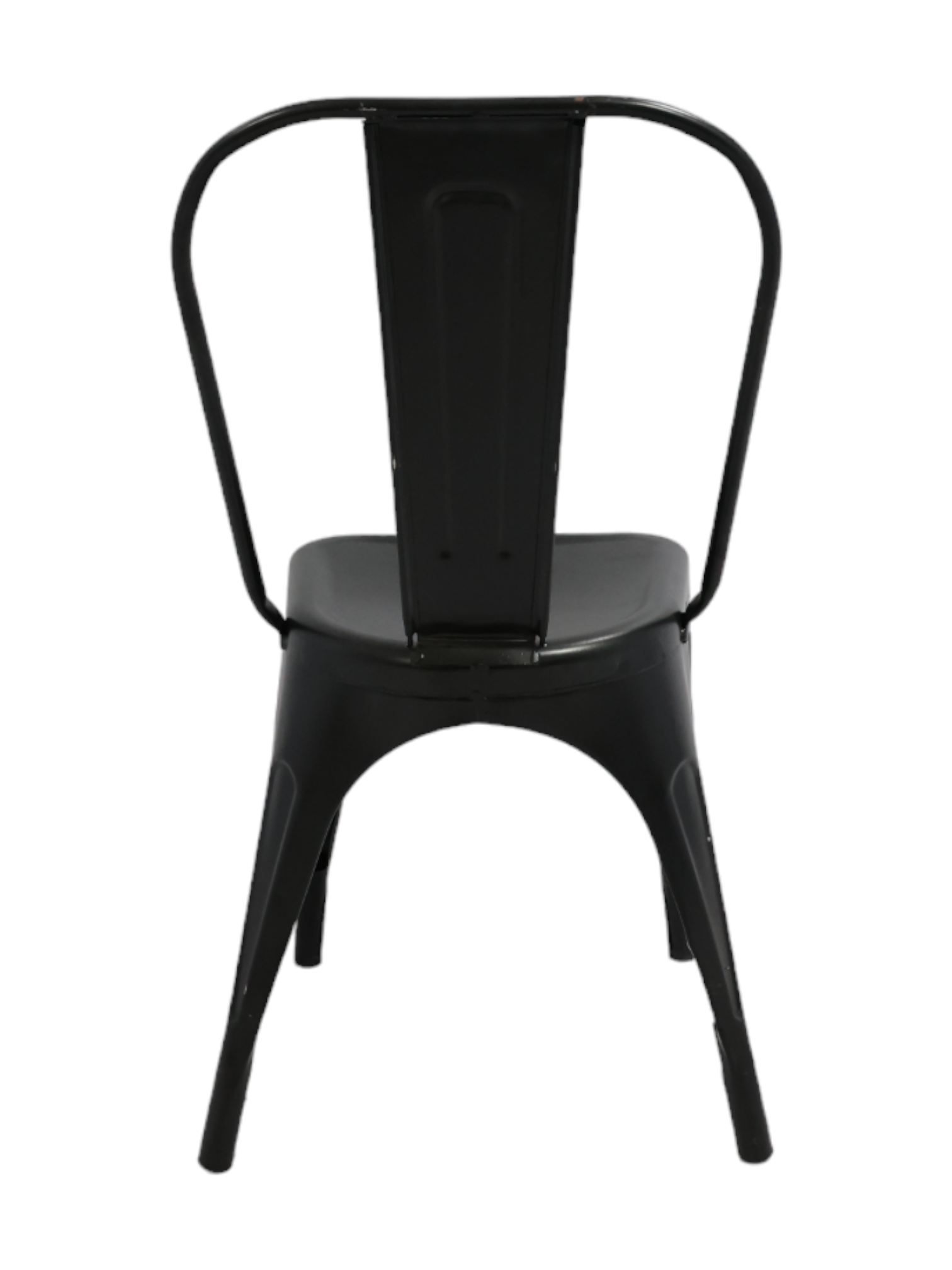 Adhunika Iron Tolix Chair Without Arm (17x16x33 Black)