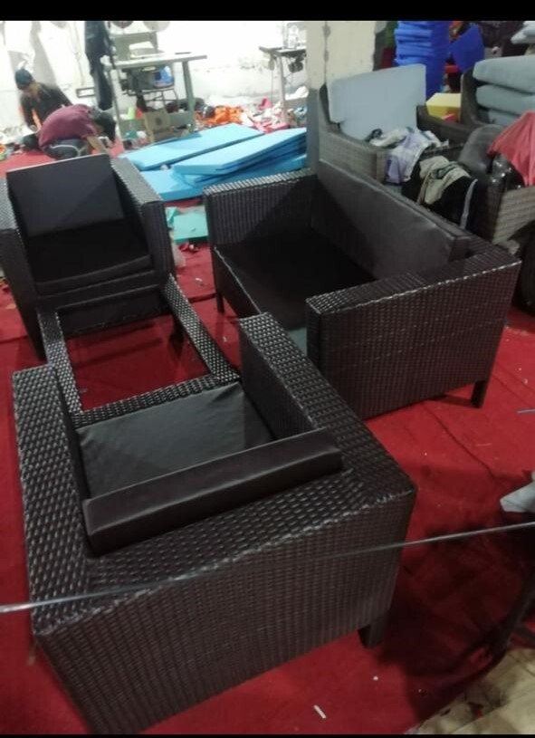Wicker Rattan Patio Sofa Set Application: Garden