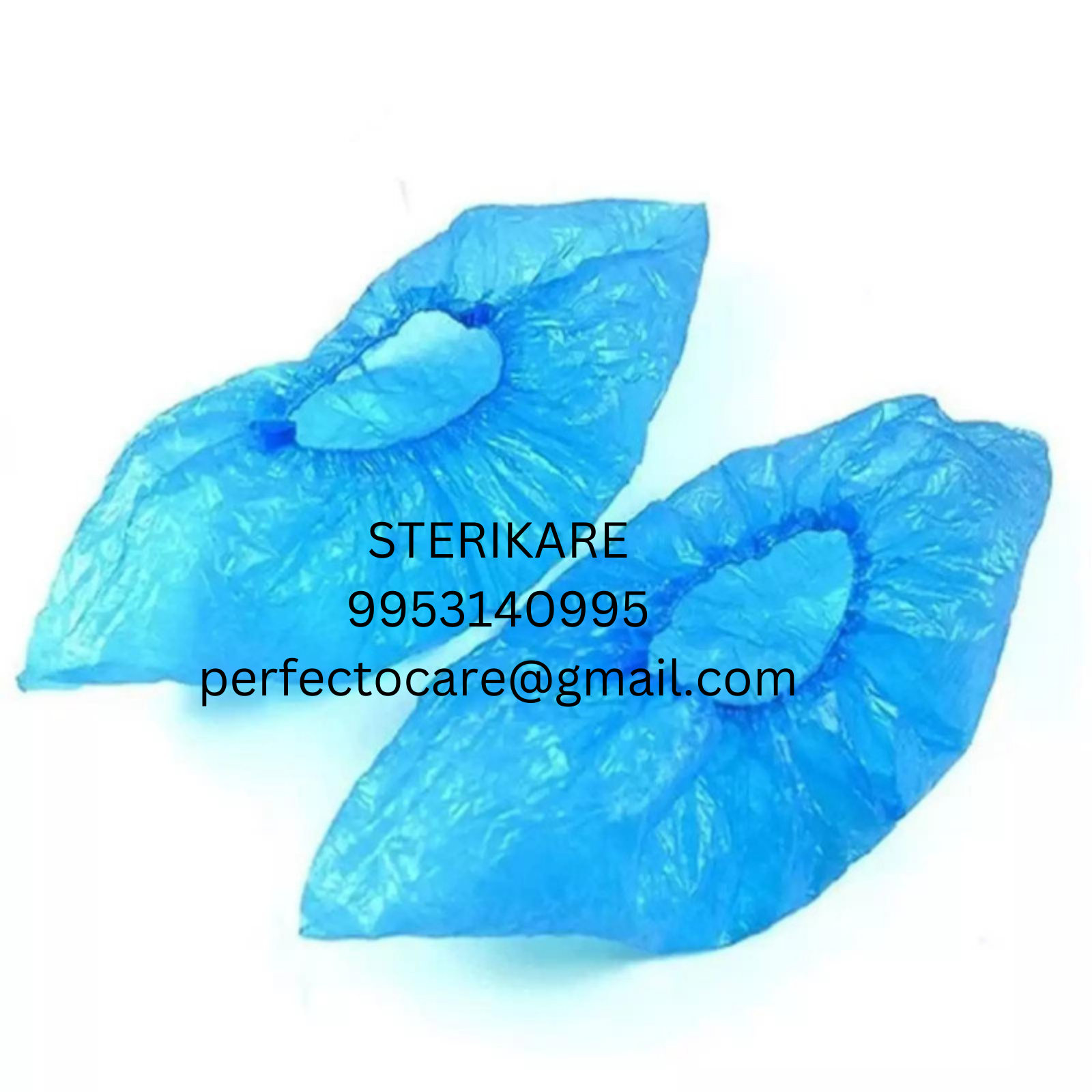 Disposable Shoe Covers - Non Woven Material, Pack Of 100 , Blue Color, Unisex Design