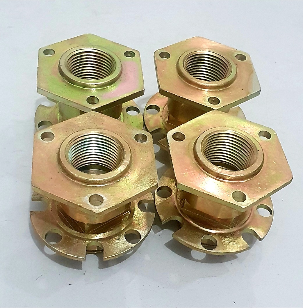 Valve Boss / Metal Insert - Carbon Steel & Brass / Stainless Steel, Suitable For Type Iv Composite Cylinders, Customizable Thread Sizes