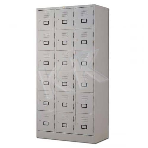 Ss Lockers - Stainless Steel Material, 18 Durable Compartments With Reliable Locking Mechanisms, Ideal For Secure Storage Solutions