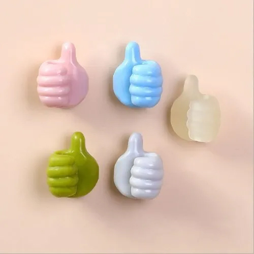 Silicone Thumb Wall Hook - Color: Multicolor