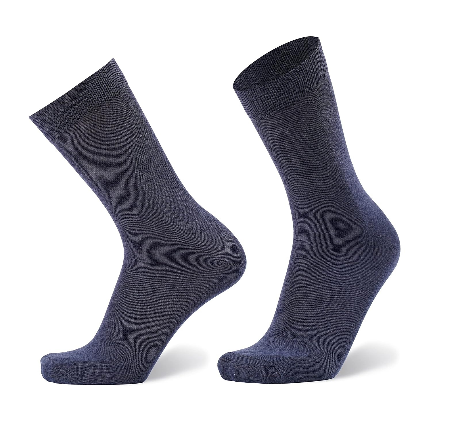 Absorbent Socks - Combed Cotton & Spandex Blend, Size 8-11 | High Elasticity, Quick Dry, Anti-wrinkle, No Fade, Knitted Pattern