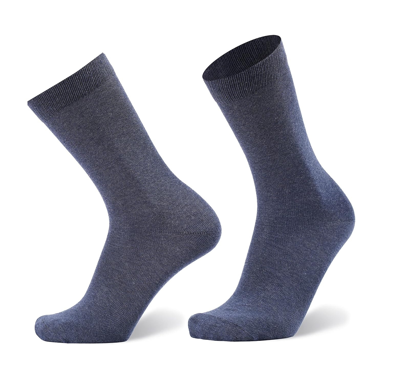 Absorbent Socks - Combed Cotton & Spandex Blend, Size 8-11 | High Elasticity, Quick Dry, Anti-wrinkle, No Fade, Knitted Pattern