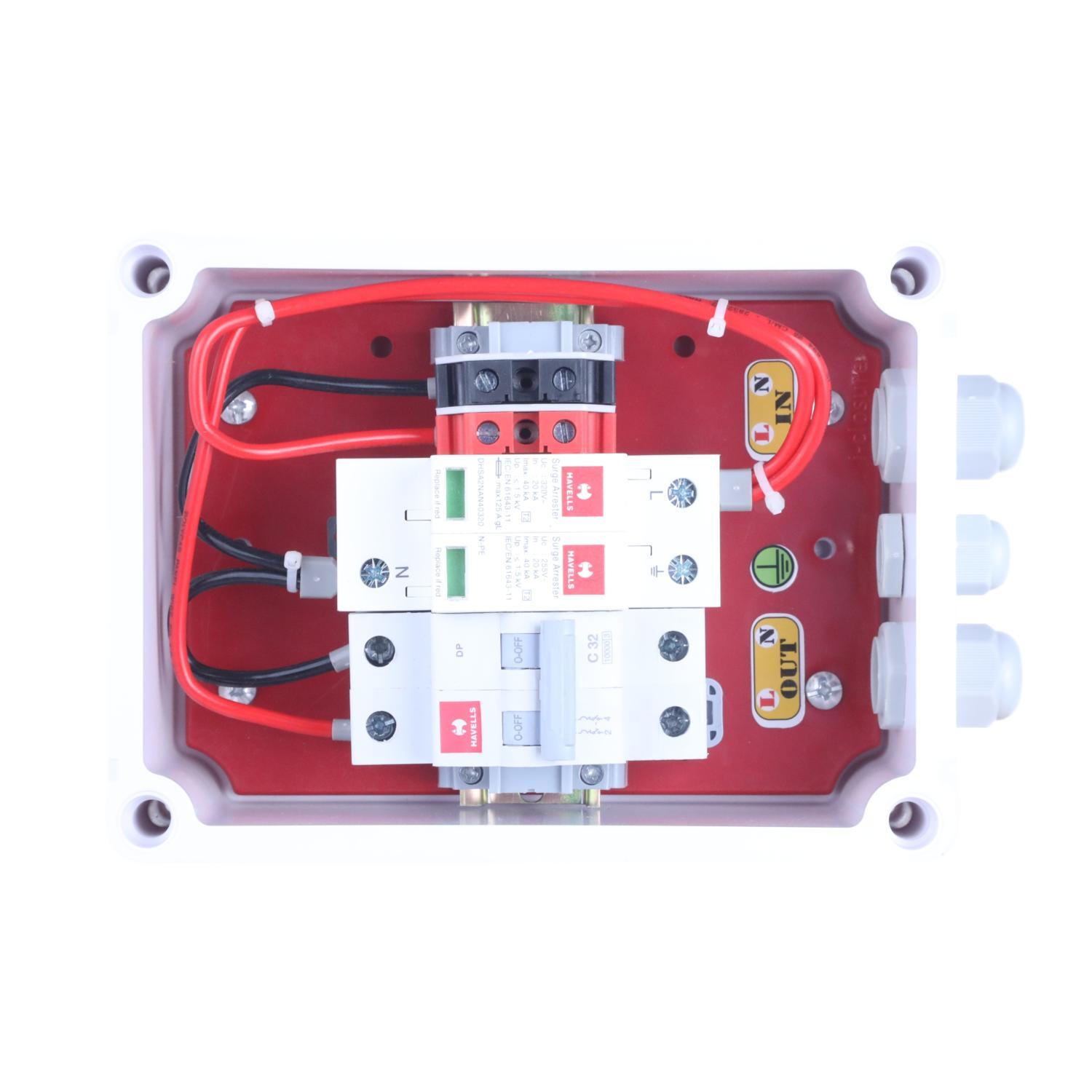 Single Phase Acdb 1 To 6 Kw Mcb Spd Premium