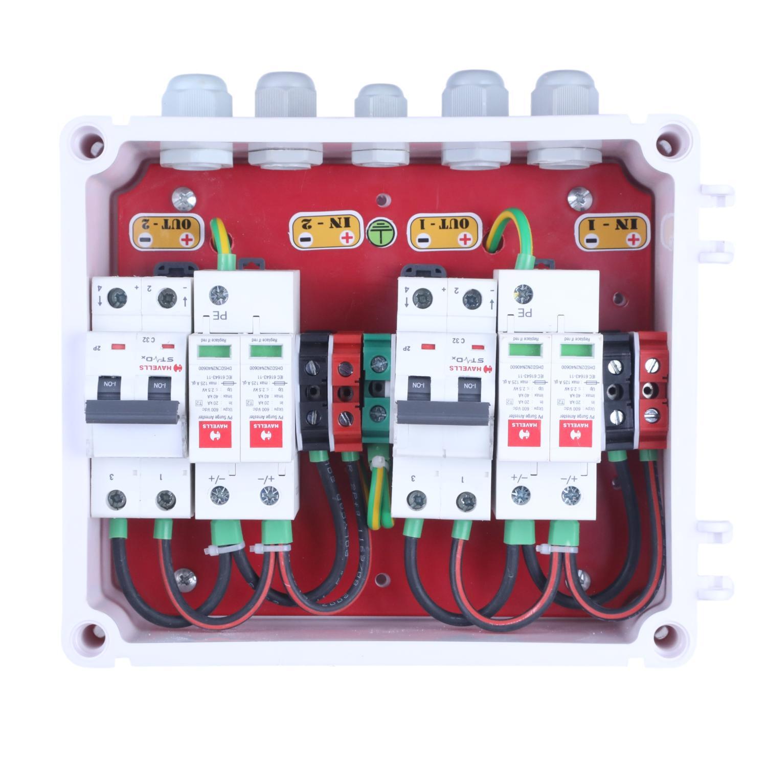 Dcdb 2 In 2 Out 2 Mcb 2 Spd 500v Pre