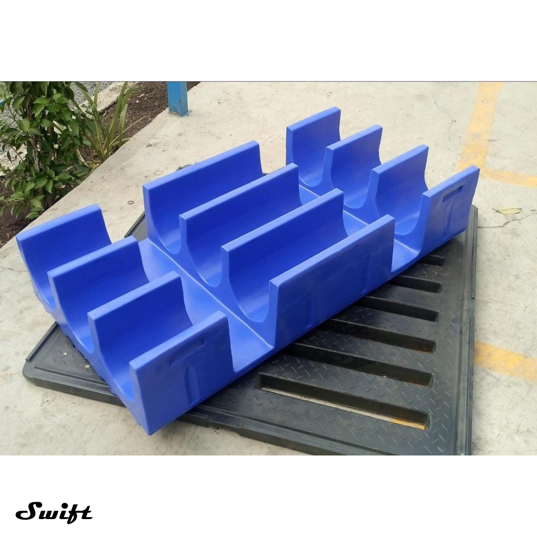 Roto Moulded Bottle Storage Tray - Color: Grey / Blue / Green /Black / Milky White (Colour Can Be Customize As Per Customer Requirement)