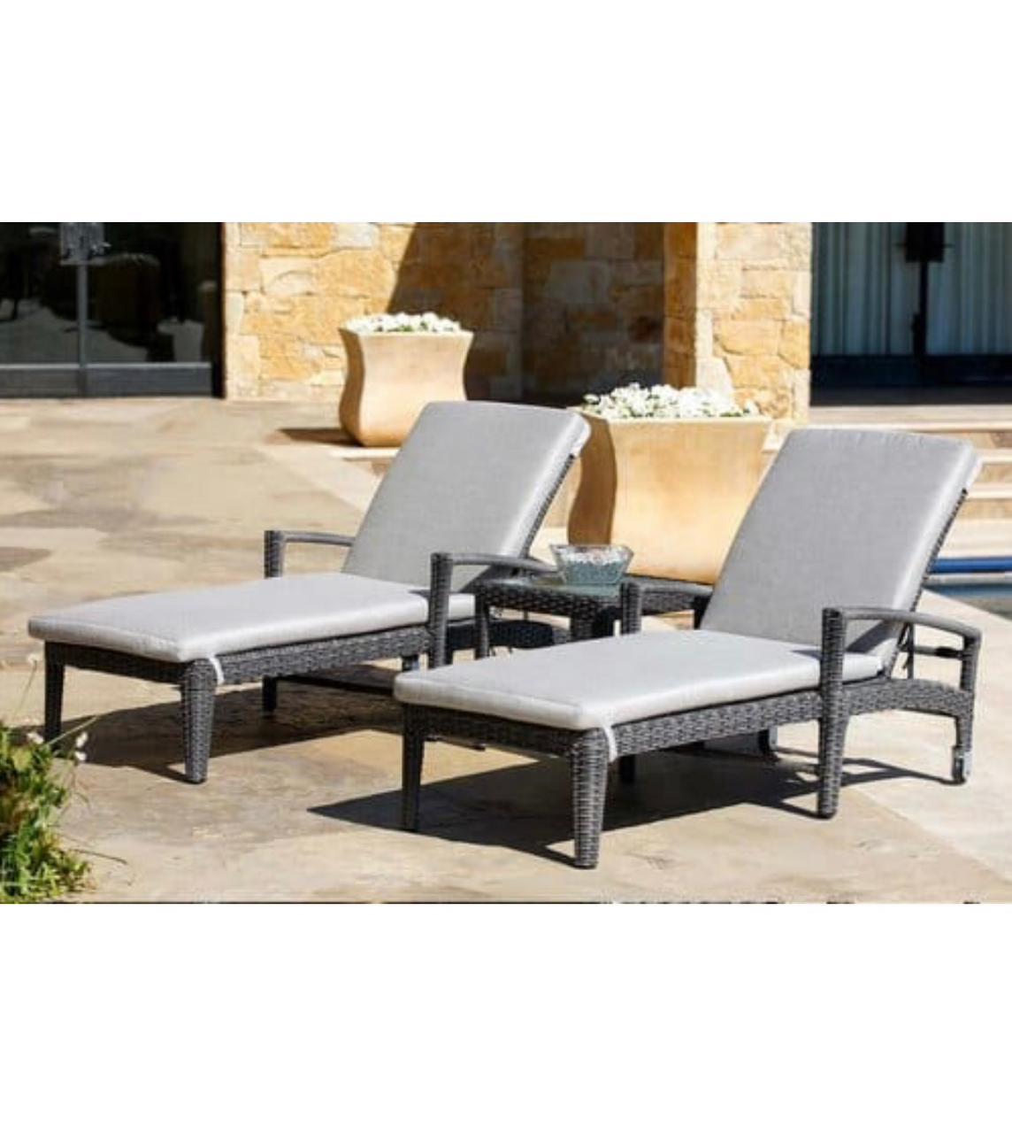 Adjustable Chaise Lounge Rattan Wicker Patio Application: Swimming Pool