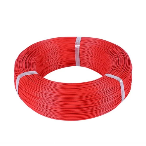 PTFE Red Insulated Wire - PTFE Insulation, Silver/Nickel Plated or Bare Copper Conductor, 250V Rated Voltage | Red Color, PVC Material, Warranty Included