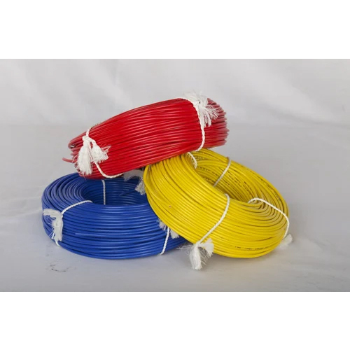 PTFE Insulated Cables - PVC Material, Various Sizes, Multi-Color | Designed for Industrial Use, Warranty Included
