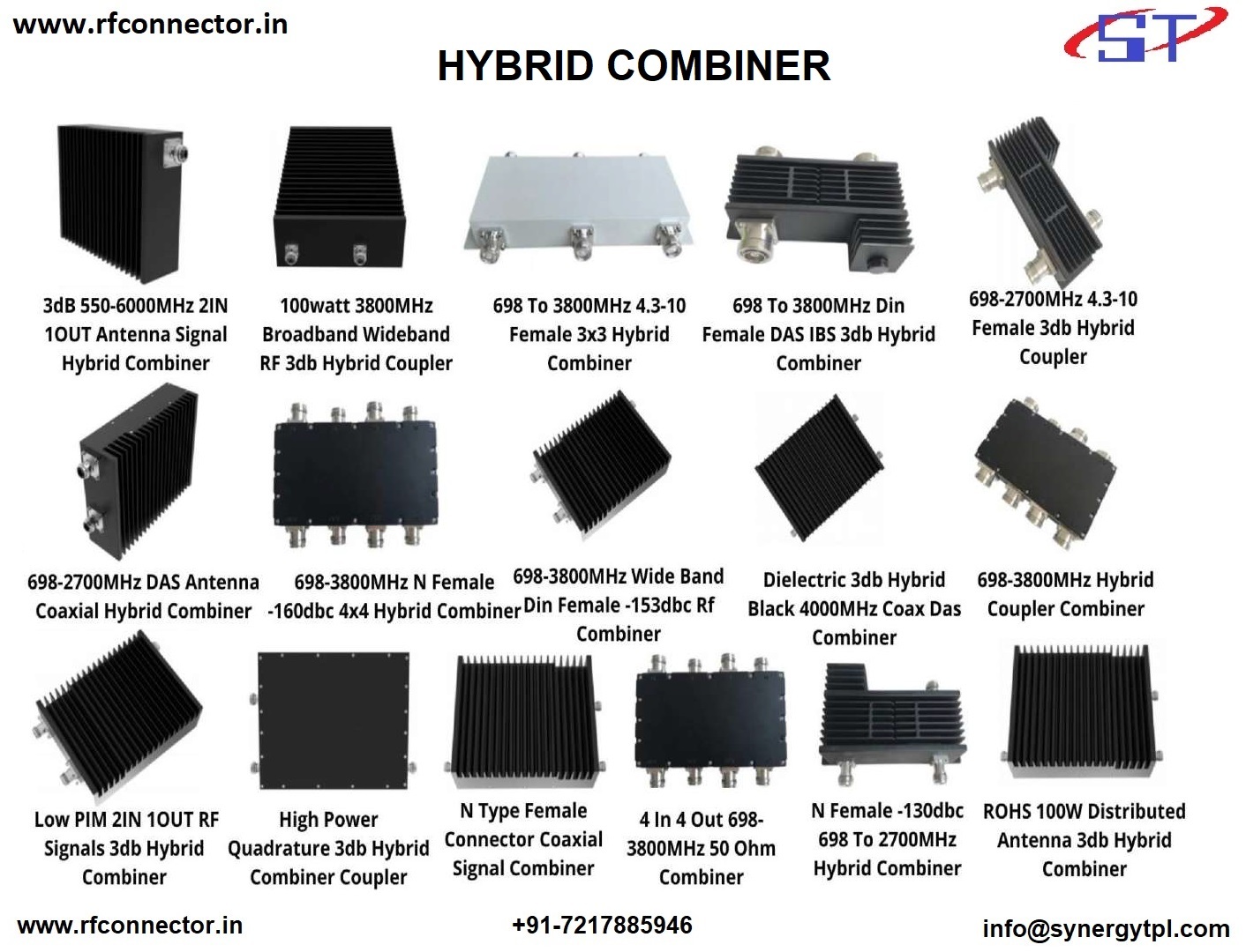 Tnc Male Connector - Brass, 4 Cm Size, Silver Color | 0.94 Mm Conductor Diameter, 1 Core, Frlsz Jacket, 50 Watt Power