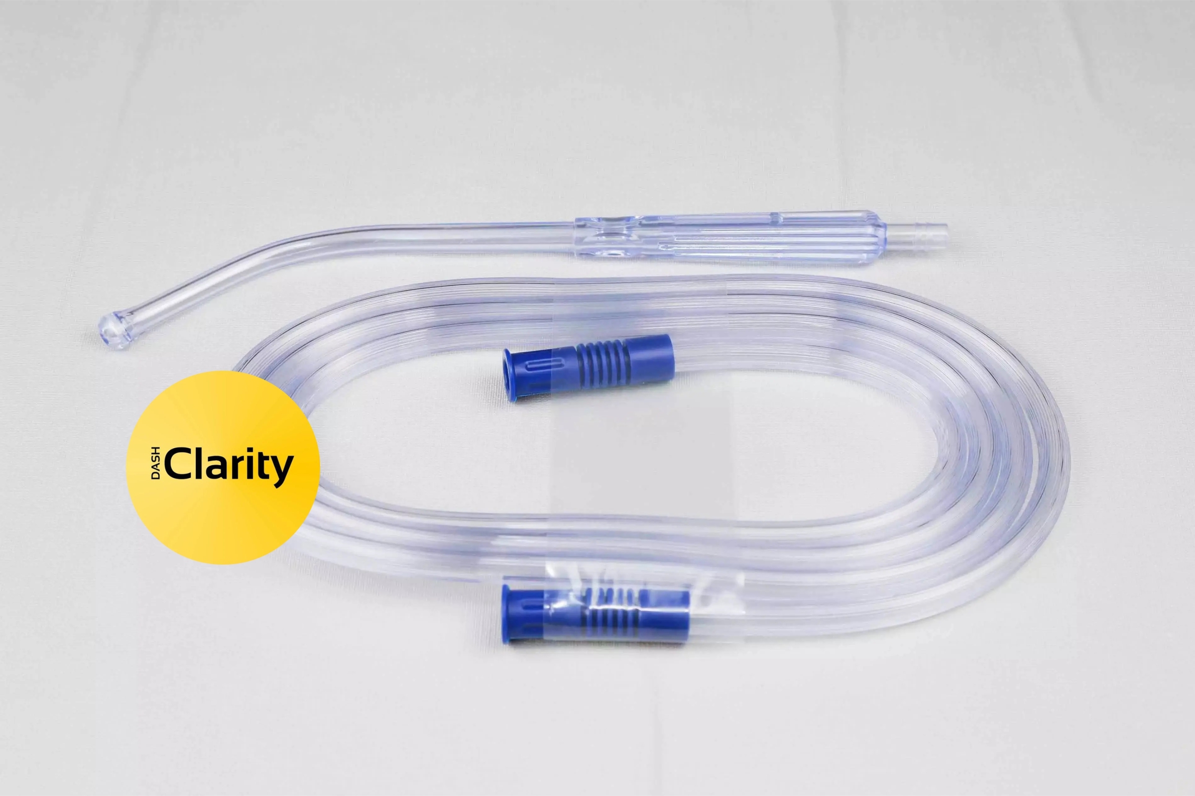 Transparent Yankauer Suction Set With Plain Tip Handle