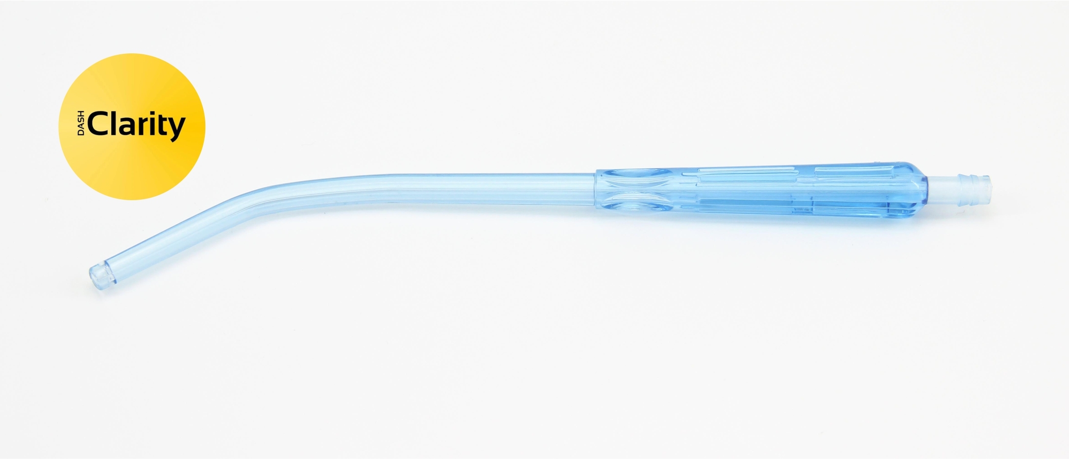 Yankauer Suction Handle - Plastic Material, Blue Transparent Color | Ergonomic Handle, Flexible Tubing, Disposable Design For Medical Use