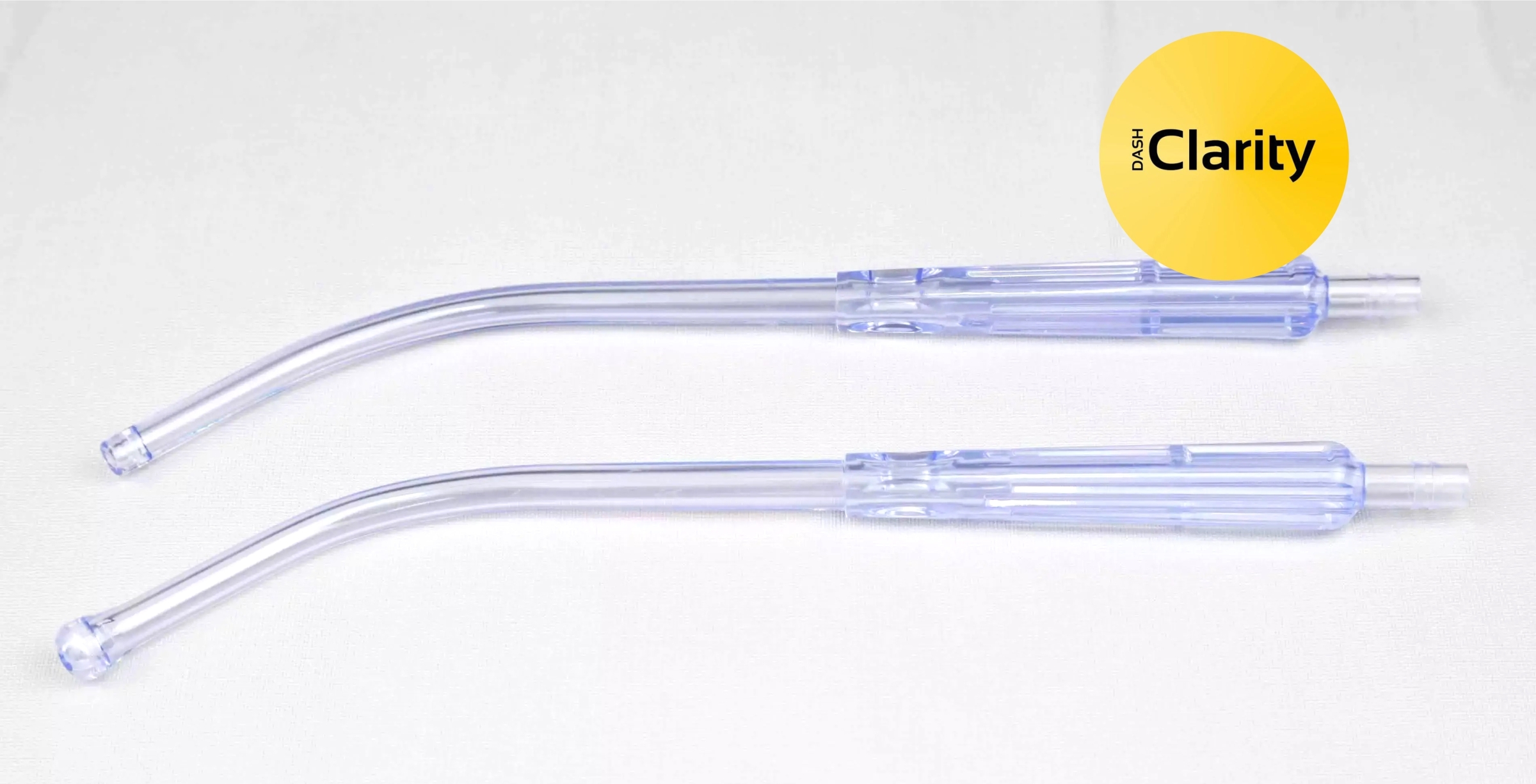 Blue Transparent Yankauer Handle Set