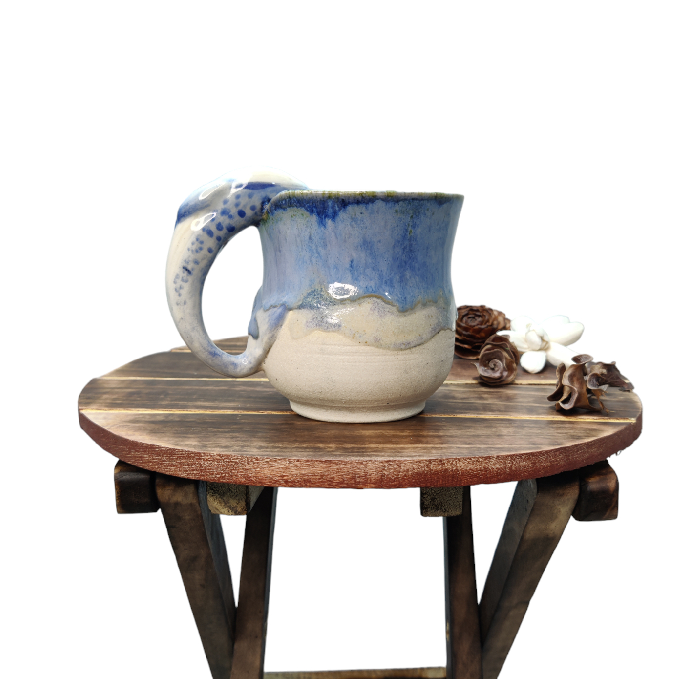 Blue Whale Ceramic Coffee Mug - Ceramic Type: Stoneware