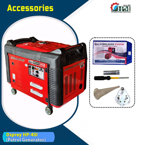 4 Kva Silent Digital Inverter Generator, Model Osprey Hp-40i, Recoil Start - Dimension (L*w*h): 785 X 520 X 608 Millimeter (Mm)