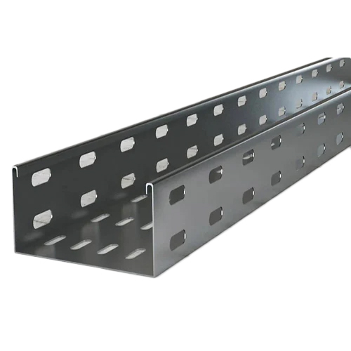 Gi Powder Coated Cable Tray - Gi Galvanized Material, Silver Color | Warranty Included For Enhanced Durability